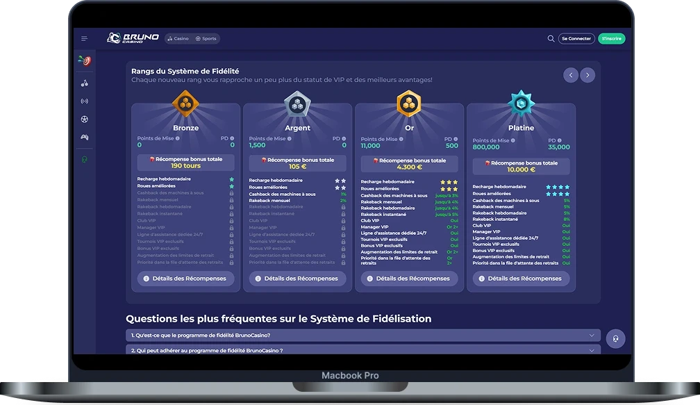 Bruno Casino Programme VIP